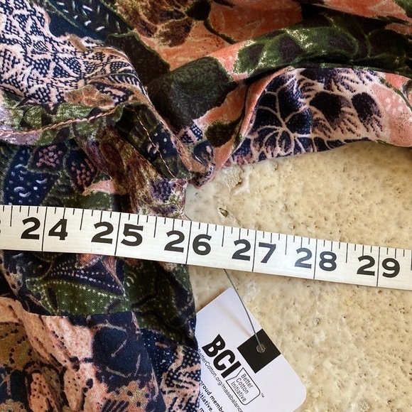 NWT Terra & Sky Peasant Blouse Womens 2X cotton Plus Ruffles Cottage core - Picture 9 of 14